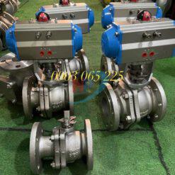 Van bi inox điều khiển khí nén KST
