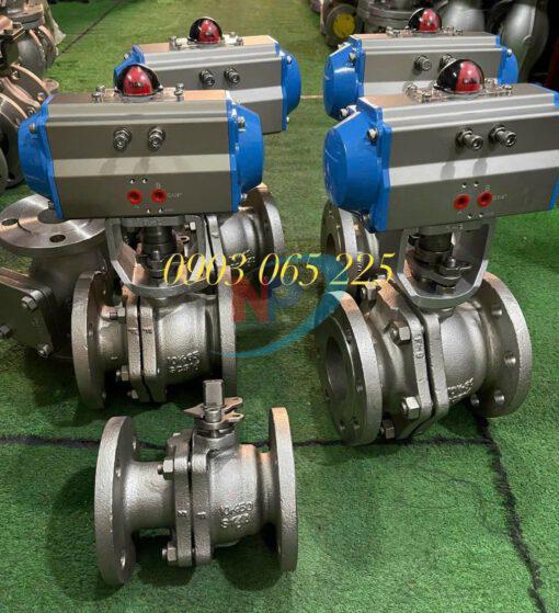 Van bi inox điều khiển khí nén KST
