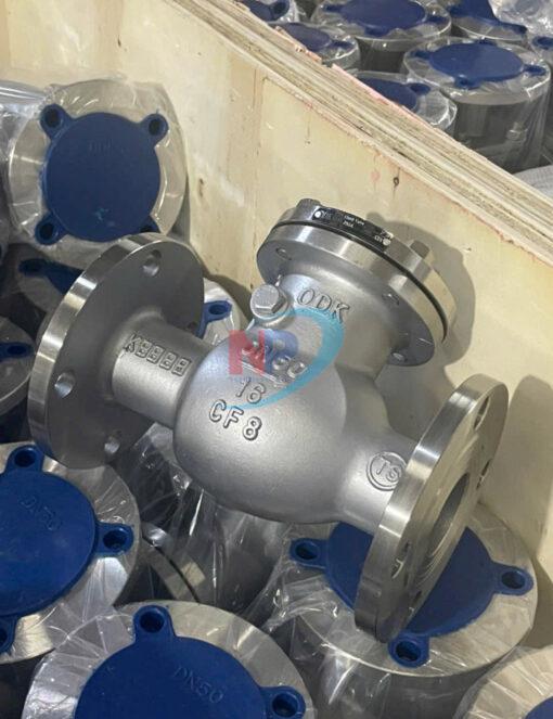 Van 1 chiều lá lật inox ODK