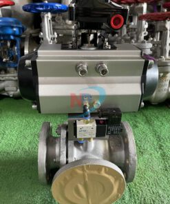 Van Bi 3 Ngả Inox đầu Khí Nén Kitz