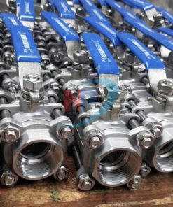 Van Bi 3 Thân Inox Nối Ren