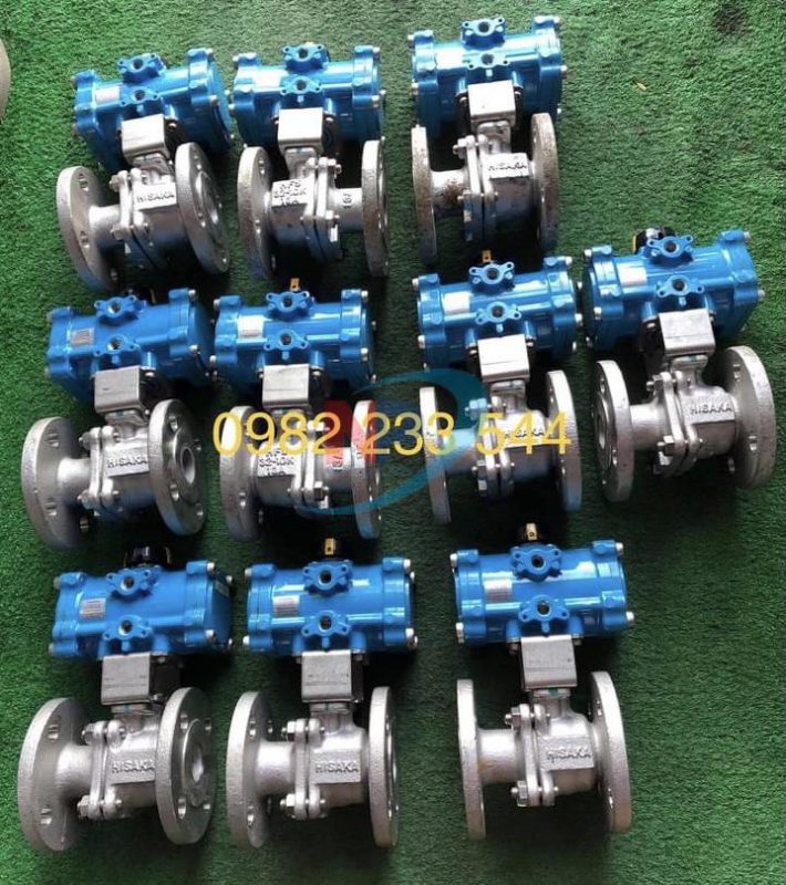 Van Bi Inox đầu Khí Nén Hisaka