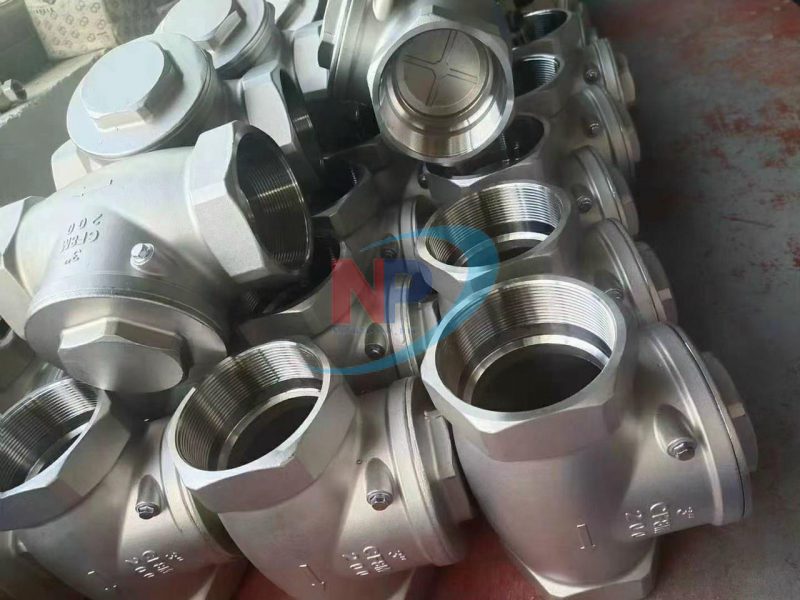 Van 1 Chiều Lá Lật Inox Nối Ren Emico