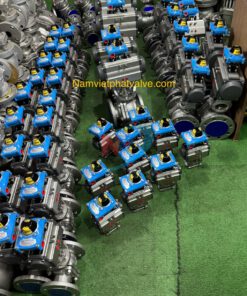 Van bi inox Kitz điều khiển khí nén